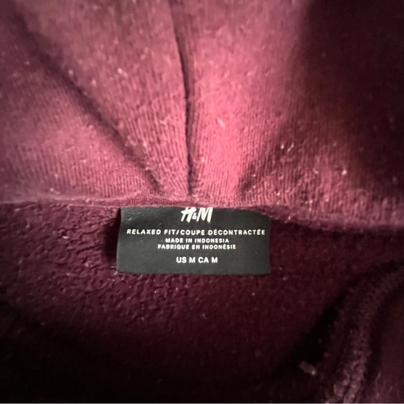 Maroon H&M Basics Sweatshirt - Picture 3 of 3